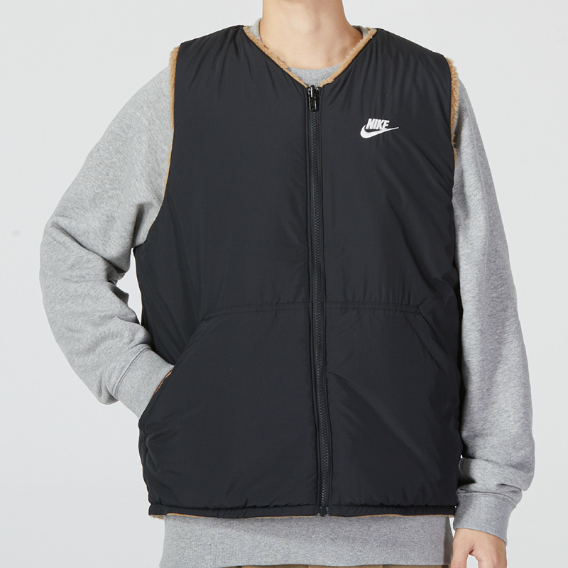 Nike Logo Club Vest 'Black Brown' DQ4879-258