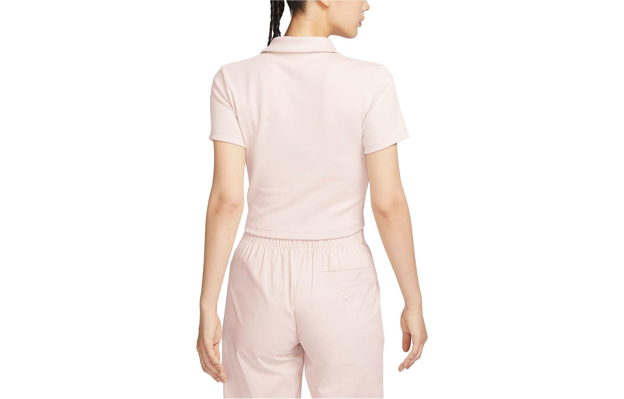 (WMNS) Nike Sportswear Essential Polo 'Light Orewood Brown' DV7885-104