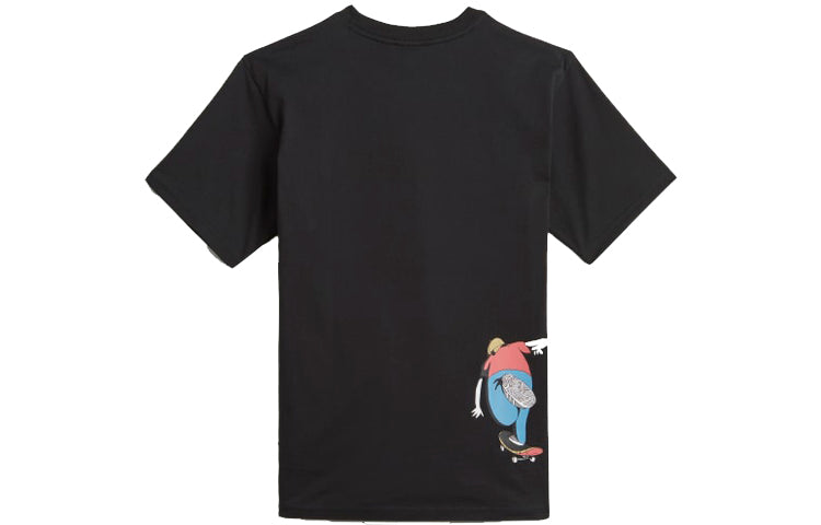 adidas originals Hj G Ss Tee Pattern Sports Round Neck Short Sleeve Black GL9981