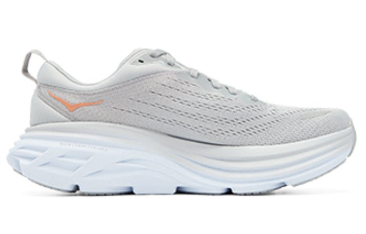 (WMNS) HOKA ONE ONE Bondi 8 Wide D 'Light Grey Orange' 1127954-HMLR