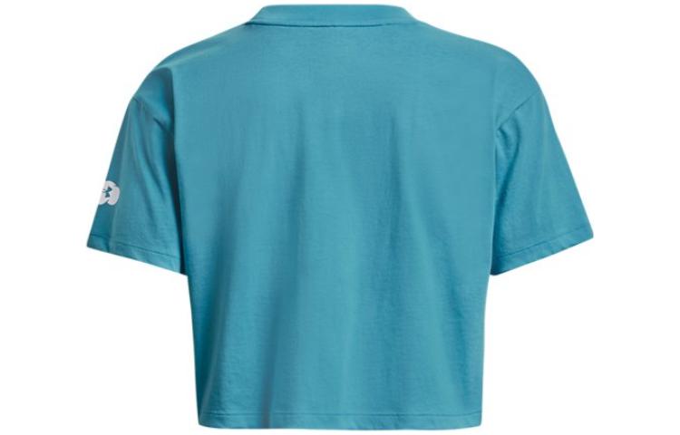 (WMNS) Under Armour Rest Day Crop T-shirt 'Teal' 1376747-433
