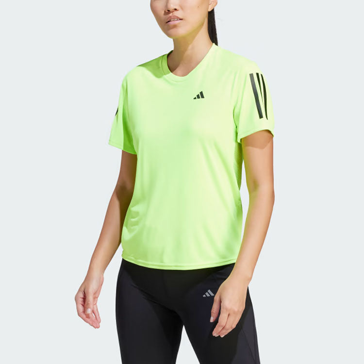 (WMNS) adidas Own the Run Tee 'Lucid Lemon' IL4133