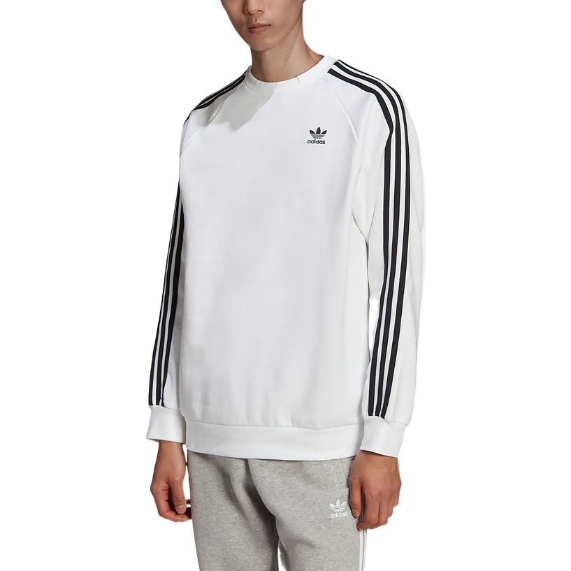 adidas originals Adicolor Classics 3-Stripes Crew Sweatshirt 'White' HE9483
