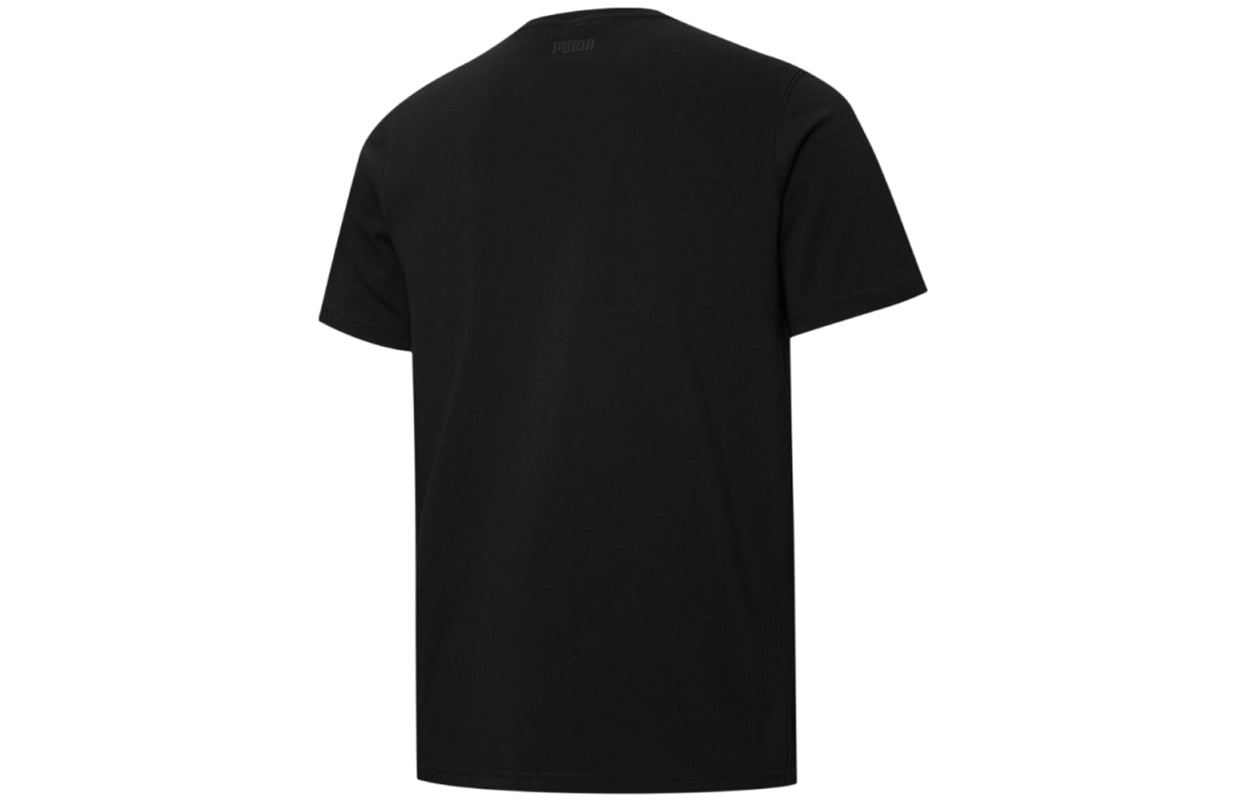 PUMA Dylan Logo Printing Sports Short Sleeve Black 532730-06