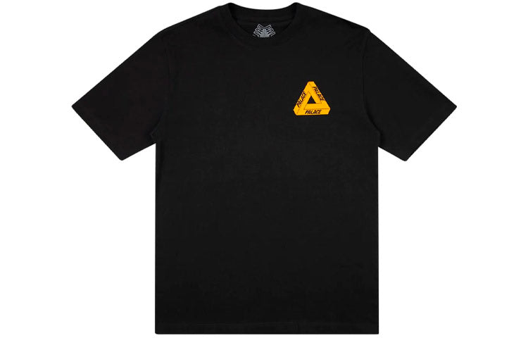 PALACE Tri-To-Help limited Orange Triangle Short Sleeve Unisex Black P18TS236