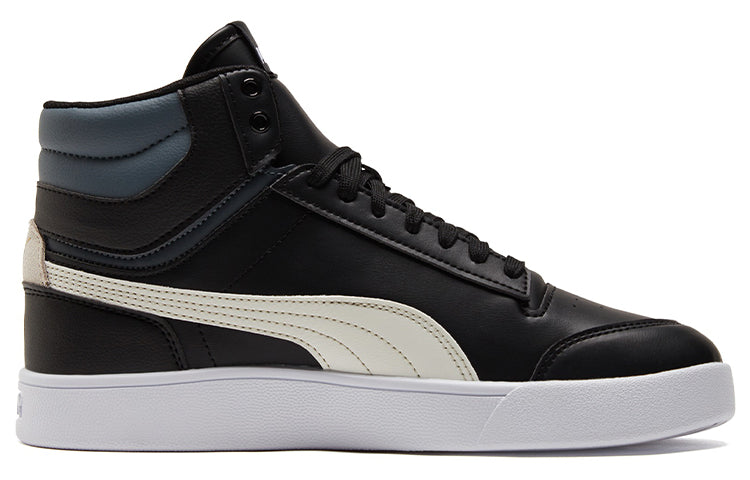PUMA Unisex Shuffle Mid-Top Sneakers Black/White 380748-07