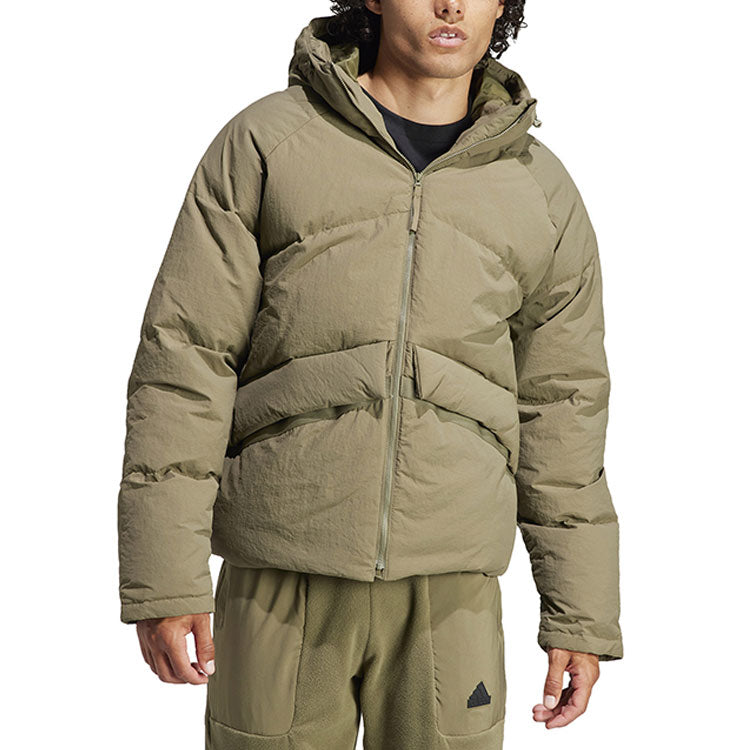 adidas Big Baffle Jacket 'Olive Green' IK3153
