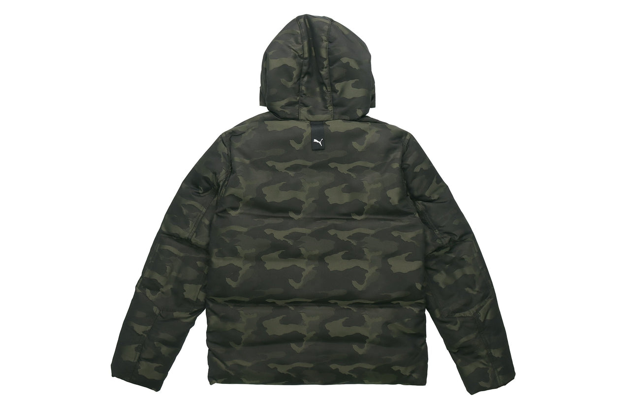PUMA Streetstyle 480 Hooded Camo Down Jacket 'Black' 581639-70