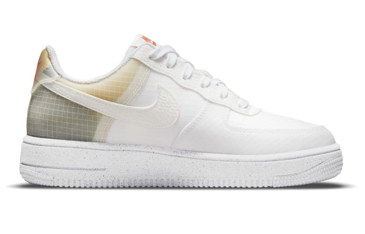 (GS) Nike Air Force 1 Crater 'Move To Zero - White Orange' DH4339-100