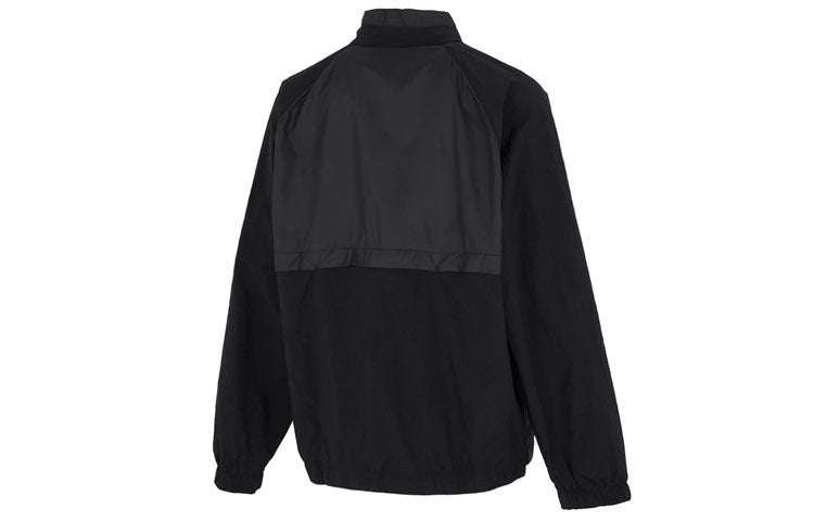 Men's adidas U Vbe Wb 3 Athleisure Casual Sports Stand Collar Windbreaker Jacket Black HN4751