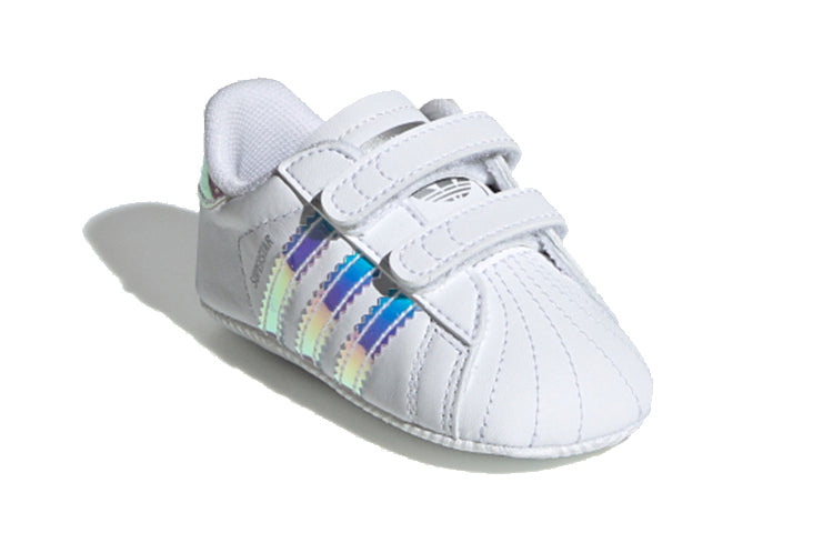 (TD) adidas originals Superstar Crib 'White Silver' BD8000