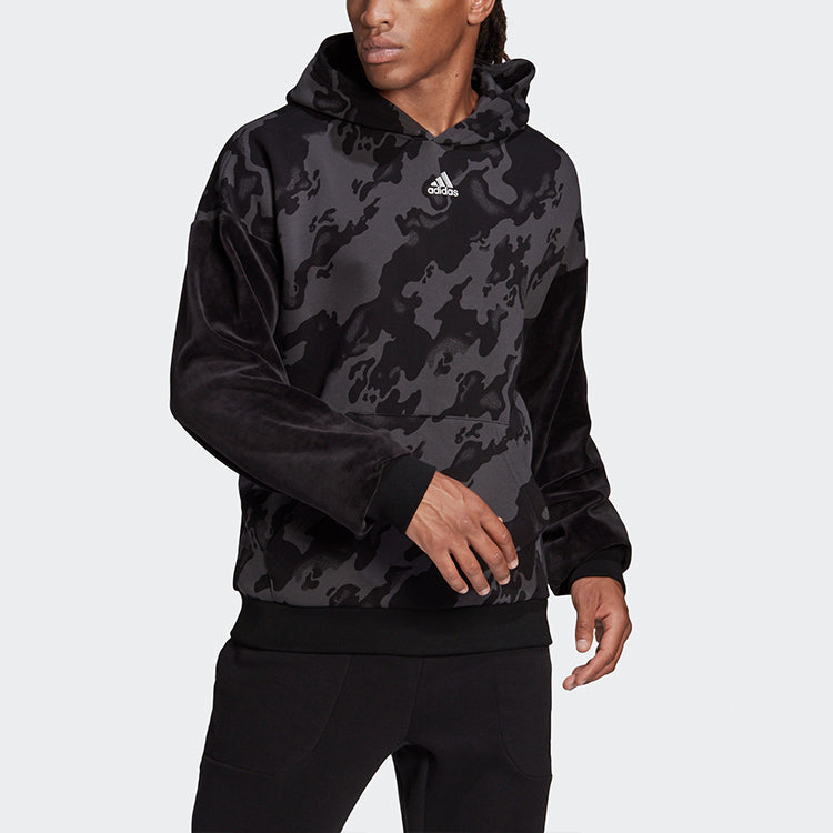 adidas Vevlet Aop Hdy Colorblock Camouflage Sports Black H25088