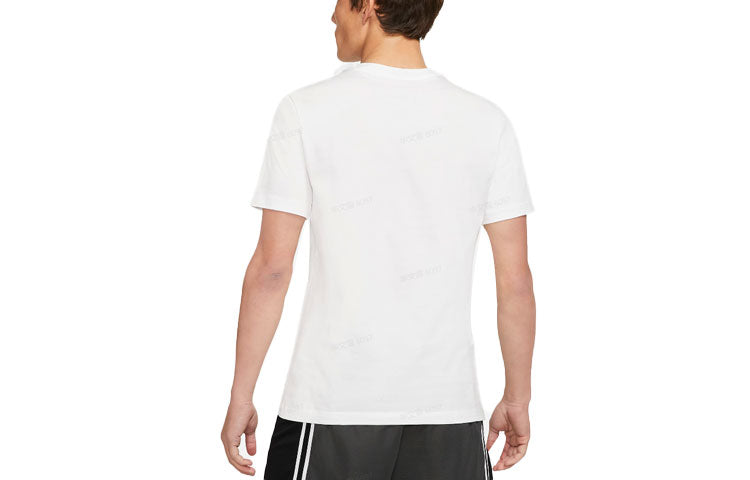 Men's Nike Cartoon Lebron James Shooting Printing Sports Round Neck Short Sleeve White T-Shirt DD0789-100