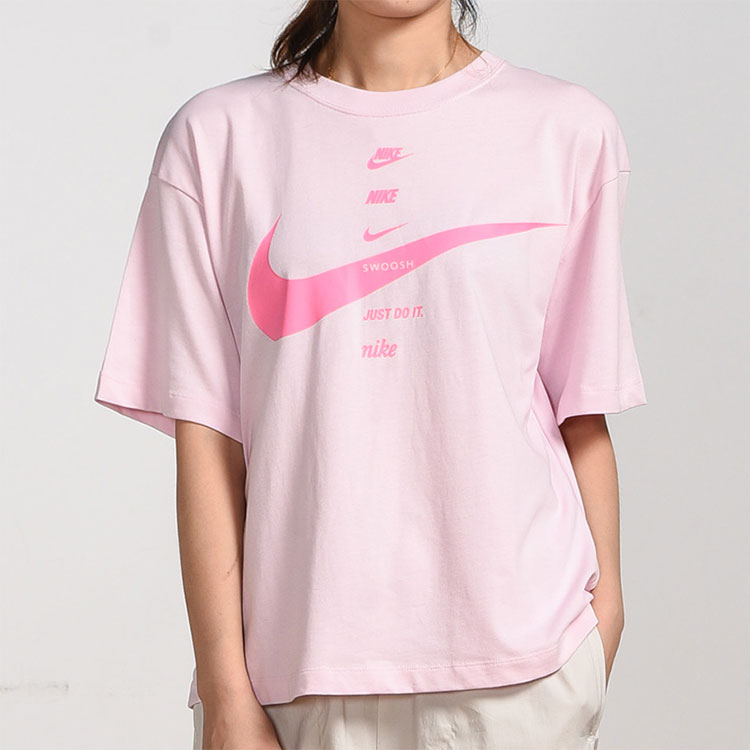 (WMNS) Nike Sportswear Short Sleeve Crop Tee 'Pink' CU5683-663