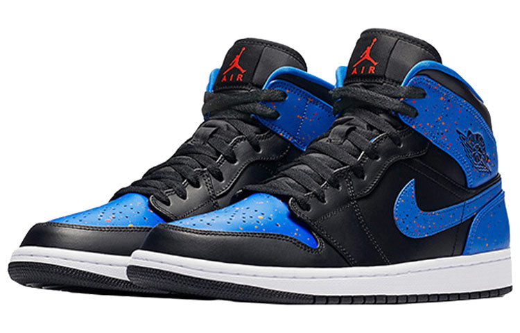 Air Jordan 1 Mid 'Royal Splatter' 554724-048