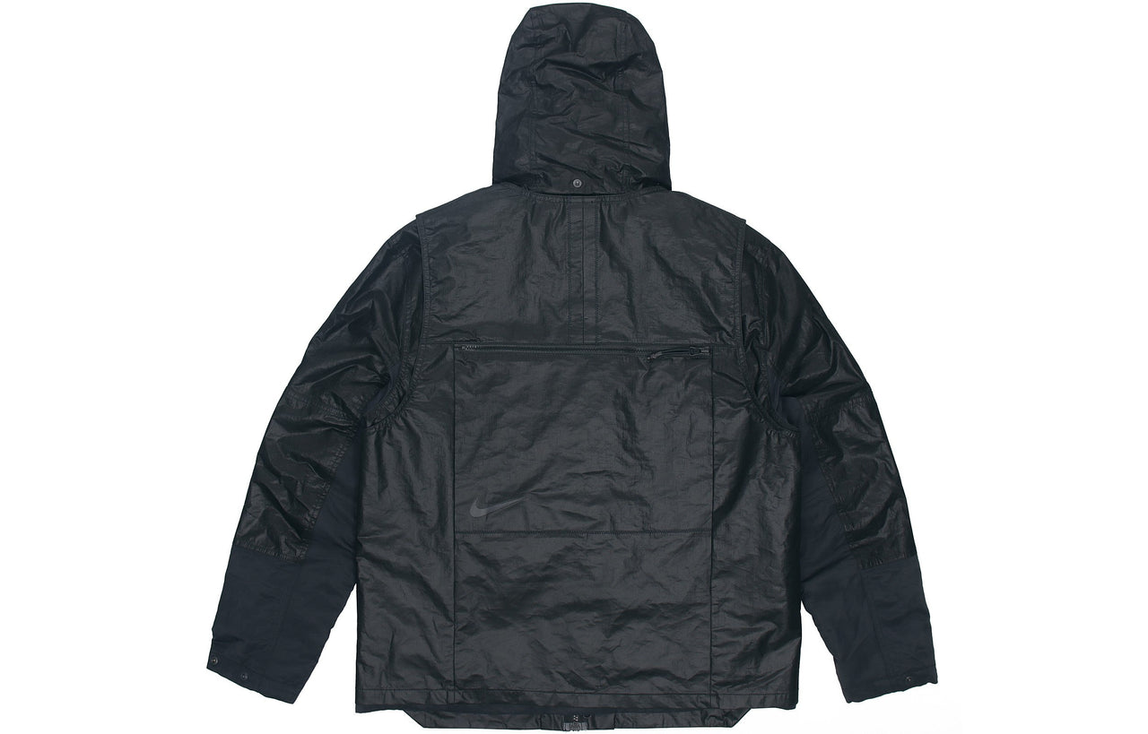 Nike Splicing Loose Windproof hooded padded Jacket Black CK0698-010