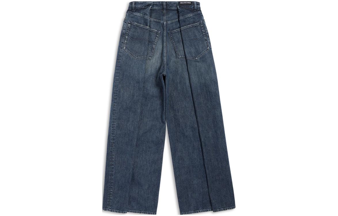 Balenciaga Double Side Pants 'Dark Blue' 767983TNW654445