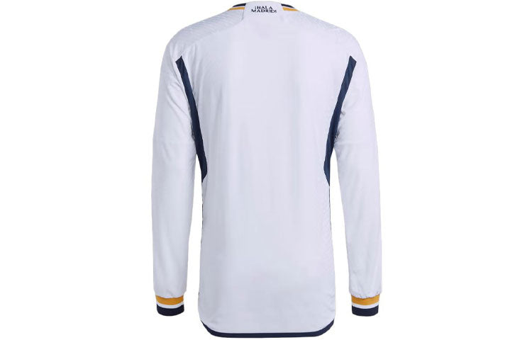 adidas Real Madrid 23/24 Long Sleeve Home Authentic Jersey 'White' IA9978