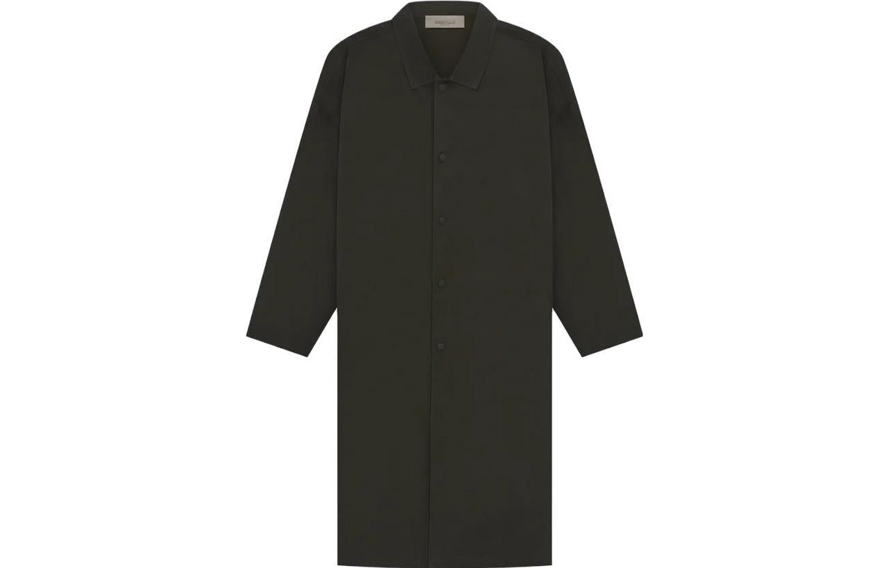 Fear of God Essentials SS23 Long Coat 'Off-Black' FOG-SS23-049