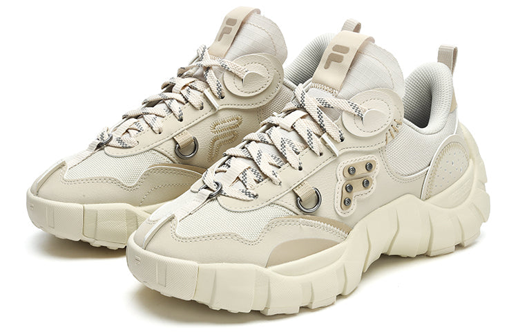 (WMNS) FILA FUSION Bone Sneakers 'White Beige' T12W311201FOA