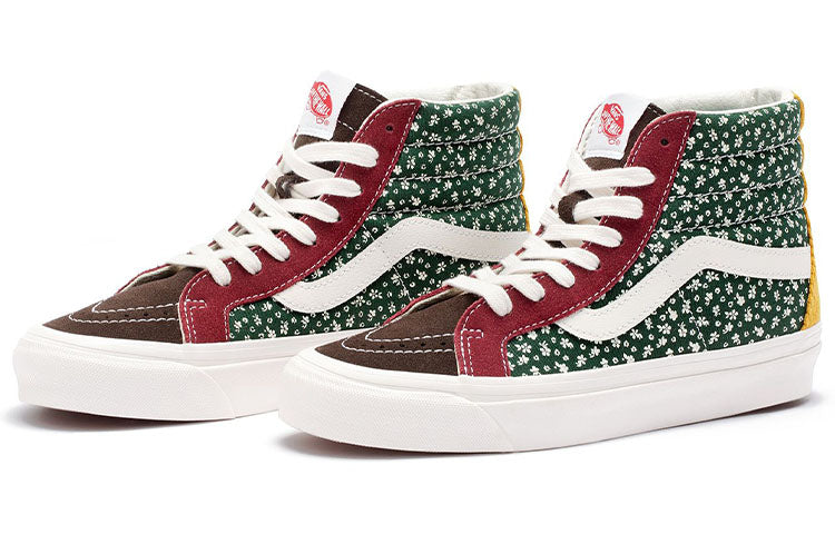 Vans Style 38 Cozy Skateboarding Shoes Unisex Green Red VN0A5KRT448