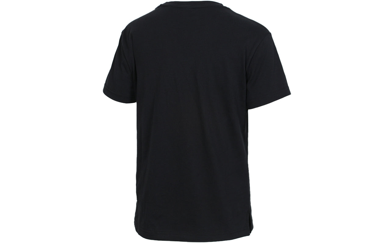 (WMNS) PUMA Classics Logo Short Sleeve TEE Black/Gold 579406-83