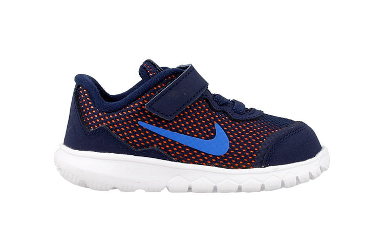 (TD) Nike Flex Experience 4 Low-Top Running Shoes Blue/Orange 749810-400