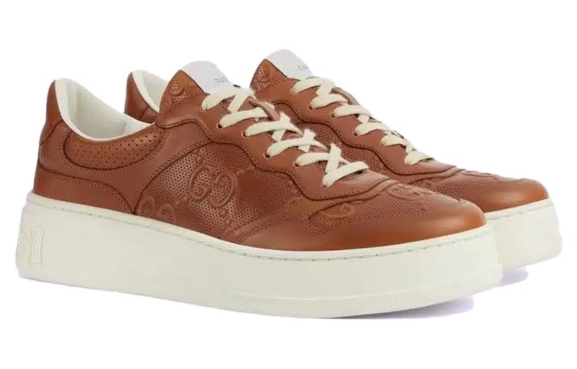 (WMNS) Gucci Chunky B GG Sneakers 'Brown' 726544-AABBV-2742