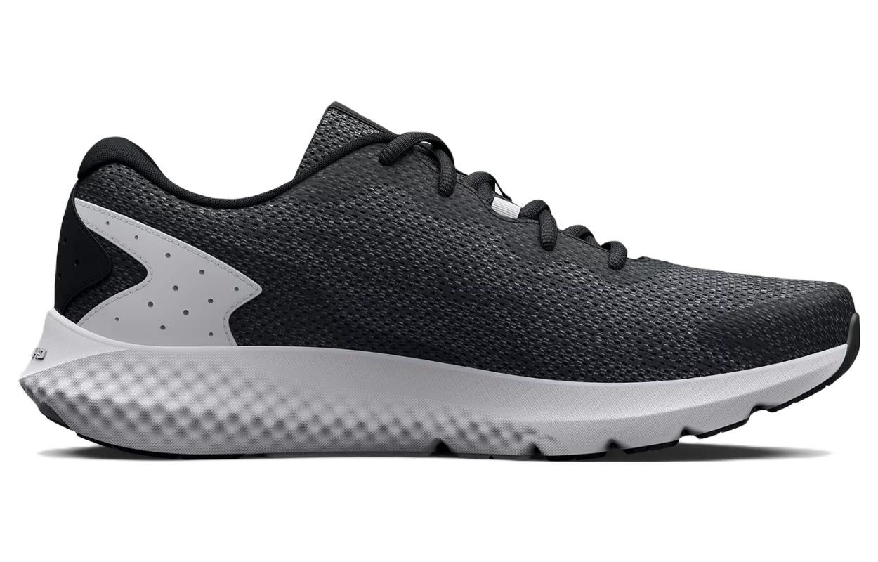 (WMNS) Under Armour Charged Rogue 3 Knit 'Black White' 3026147-001
