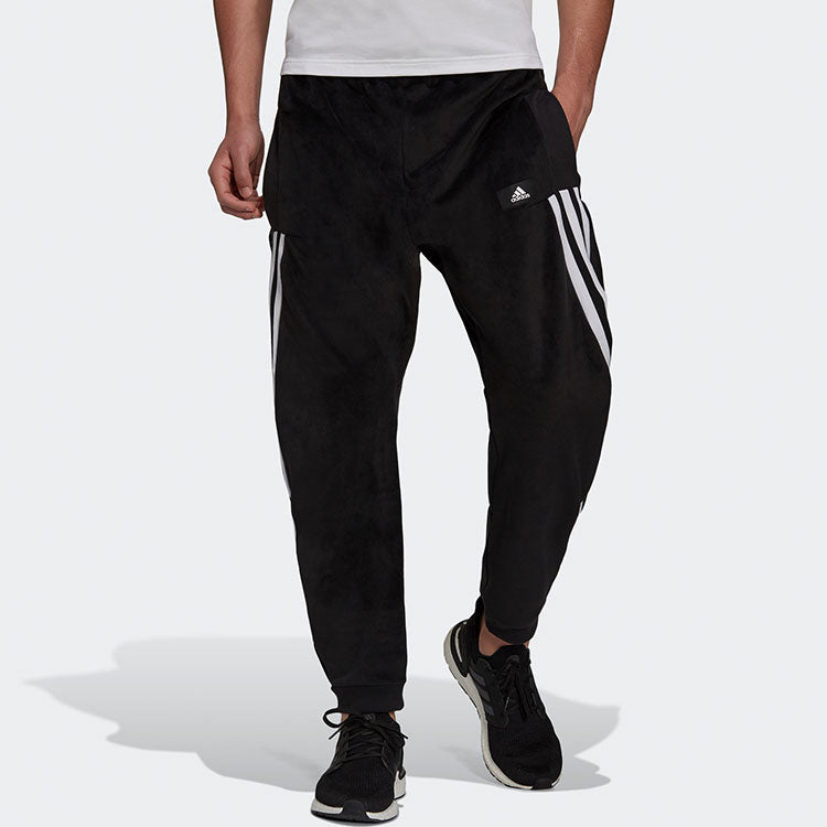 Men's adidas Waist Adjustable Bundle Feet Sports Pants/Trousers/Joggers Black H47894