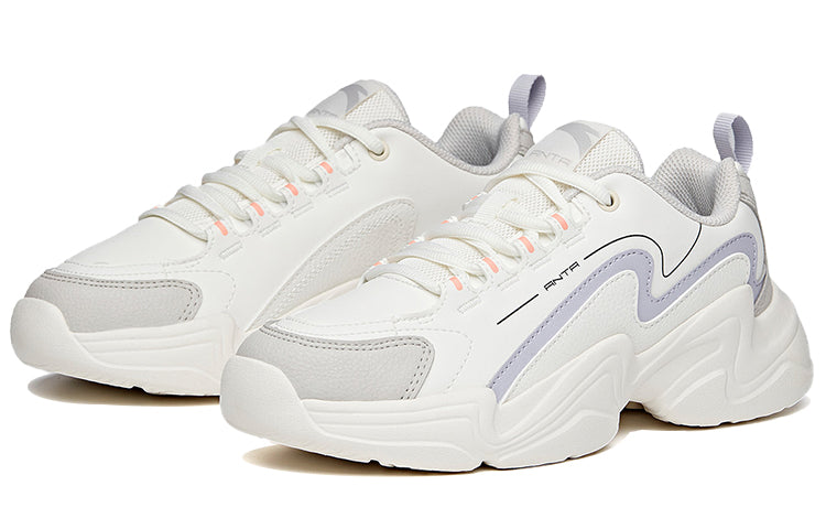 (WMNS) ANTA Life Series Sneakers 'White Purple' 122048881-1