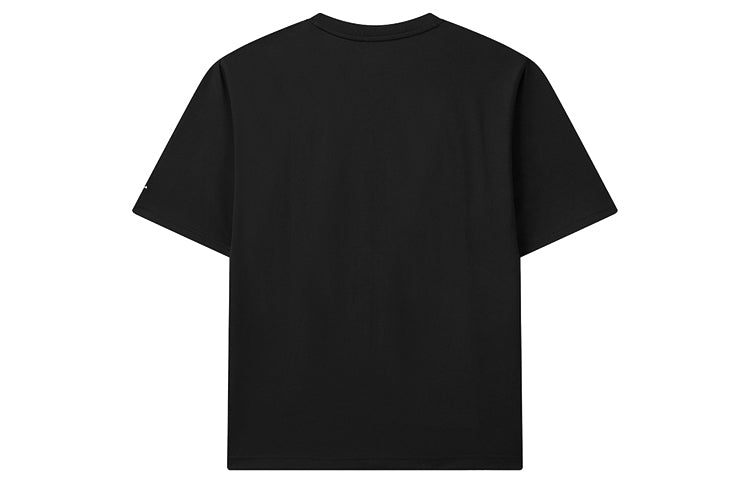 FILA x Pepe Shimada Crossover Cat Illustration Round Neck Short Sleeve Black F11M123188F-BK
