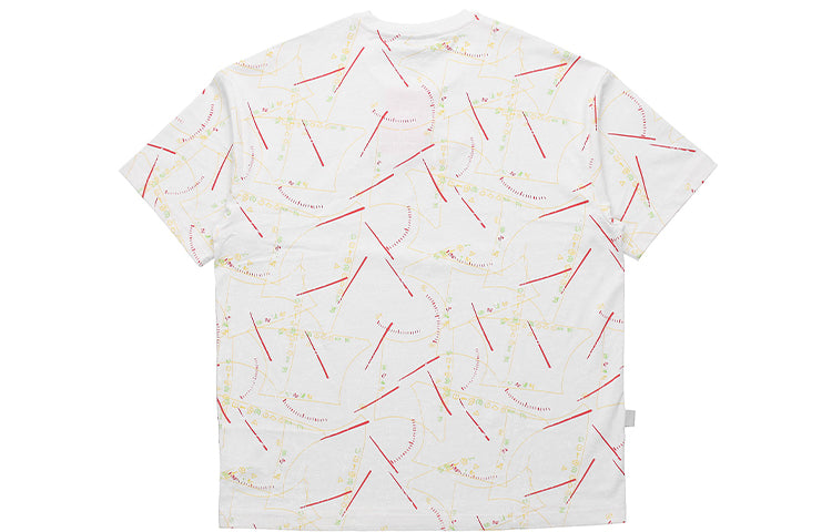 Li-Ning Red Flag Casual Sports Round Neck Short Sleeve 'White' AHSP835-1