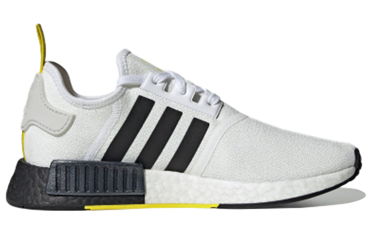 adidas NMD_R1 STLT Primeknit 'White Black Bright Yellow' FV2549