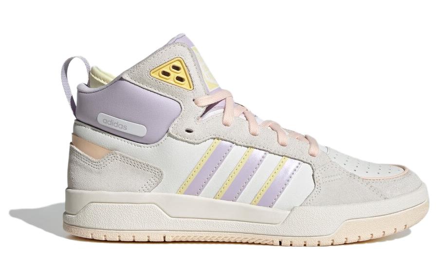 (WMNS) adidas Neo 100DB Basketball Shoes 'White Beige Purple' IG1567