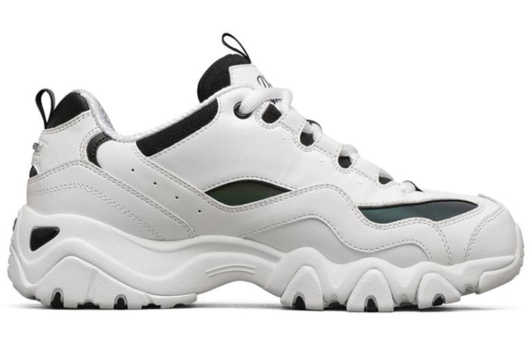 (WMNS) Skechers D'lites 2.0 Running Shoes White/Black 66666324-WHT