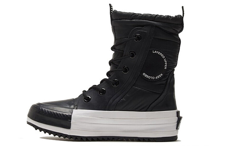 (WMNS) Converse Chuck Taylor All Star MC Boot High 'Water Repellent - Black White' 569380C