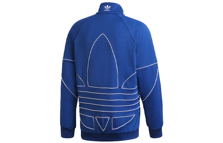 adidas originalsB TF Turf Out Ply Tt Casual Minimalistic Stand Collar Zipper Sports Jacket Blue GE0813