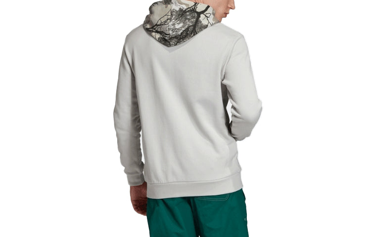 Men's adidas originals Camouflage Logo Printing Pullover Light Grey GD5955