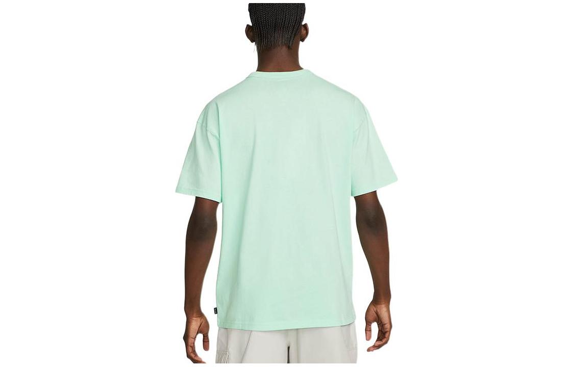 Men's Nike FW22 Solid Color Logo Embroidered Short Sleeve Green T-Shirt DO7393-379