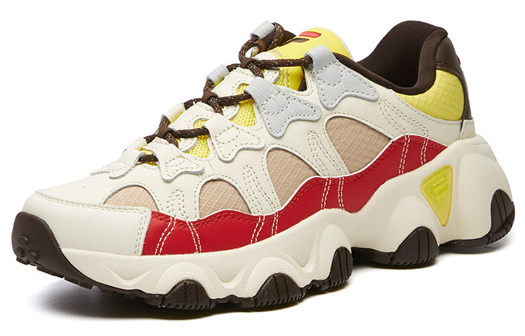 (WMNS) FILA Jagger Low Running Shoes White/Red/Yellow F12W041419FGM