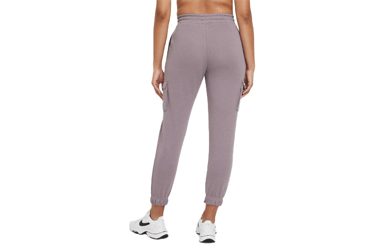 (WMNS) Nike Sportswear Swoosh Slim Fit Bundle Feet Sports Pants/Trousers/Joggers Smoke Purple CZ8906-531