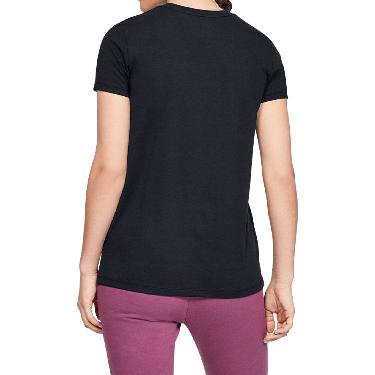 (WMNS) Under Armour Sportstyle Classic Round-neck Black 1346844-002