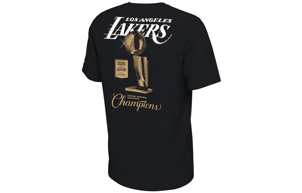 Men's Nike NBA 2020 Los Angeles Lakers Basketball Short Sleeve Black T-Shirt DN4816-010