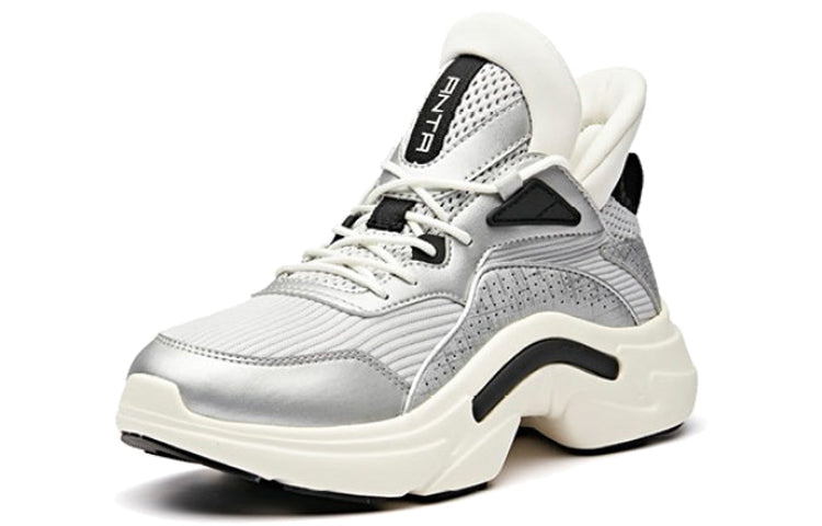(WMNS) ANTA Life Series Sneakers 'Silver White Black' 12938830-2