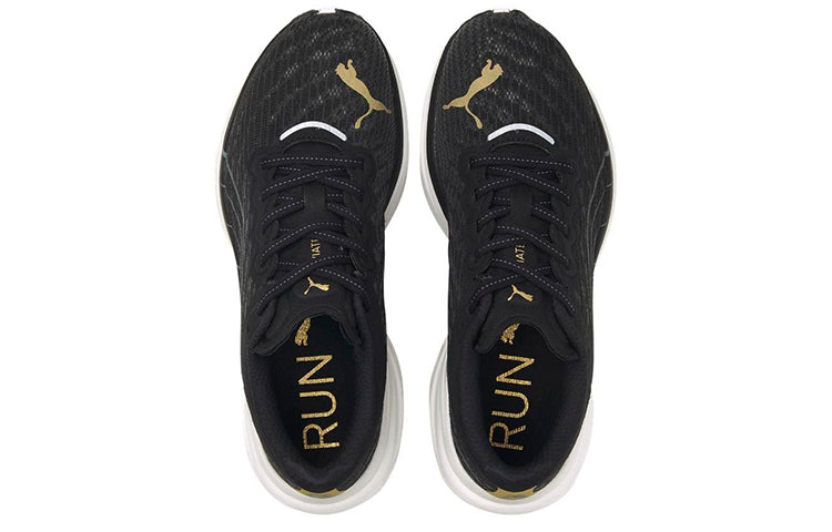 (WMNS) PUMA Deviate Nitro 2 'Black Team Gold' 376855-02