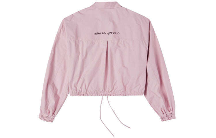 (WMNS) Converse Small Logo Casual Shirt Jacket Pink Purple 10023159-A02