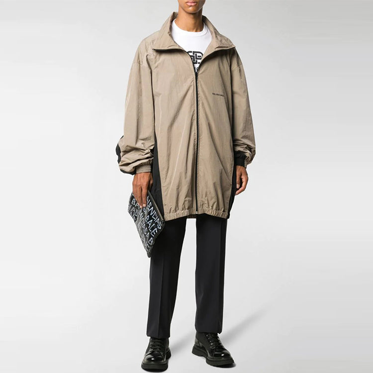 Balenciaga Oversized Zip-Up Lightweight Track Jacket 'Neutrals' 625510TDO139577