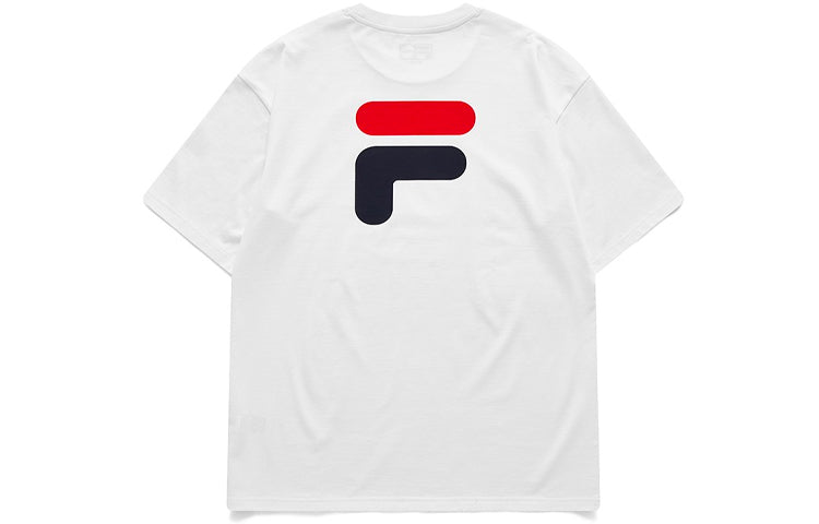 Fila FUSION Casual Sports Round Neck Short Sleeve Unisex White T11U126110F-WT