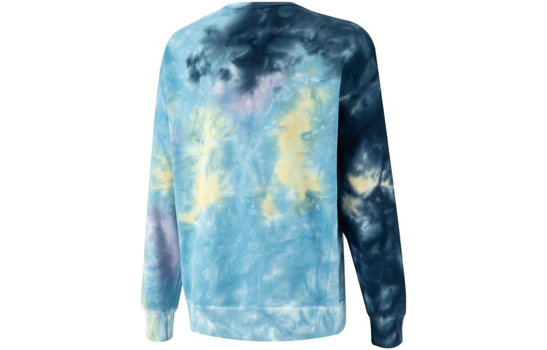 PUMA MMQ Tie Dye Crewneck Sweatshirt 'Blue' 539579-06